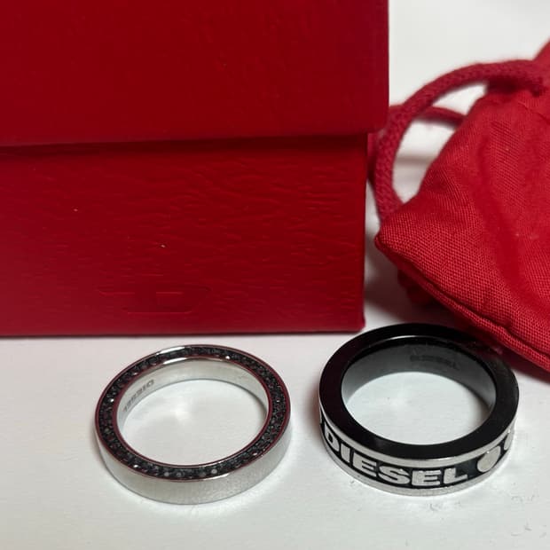 💍🪩디젤 스테인리스 스틸 링 세트