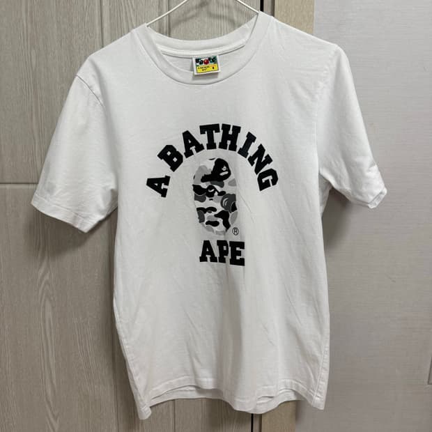 Bape 베이프 카모 컬리지 반팔티