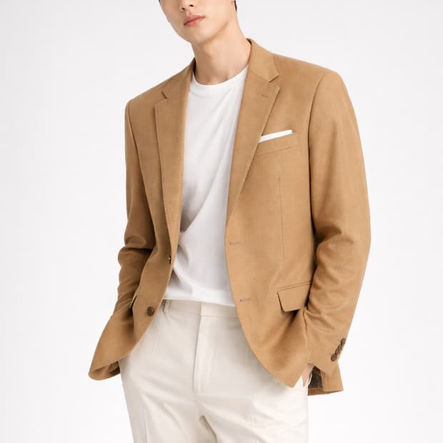 로렌 랄프로렌 실크 혼방 슬림핏 블레이저