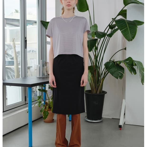 엔조블루스 슬림 부츠컷 라운지 팬츠 S