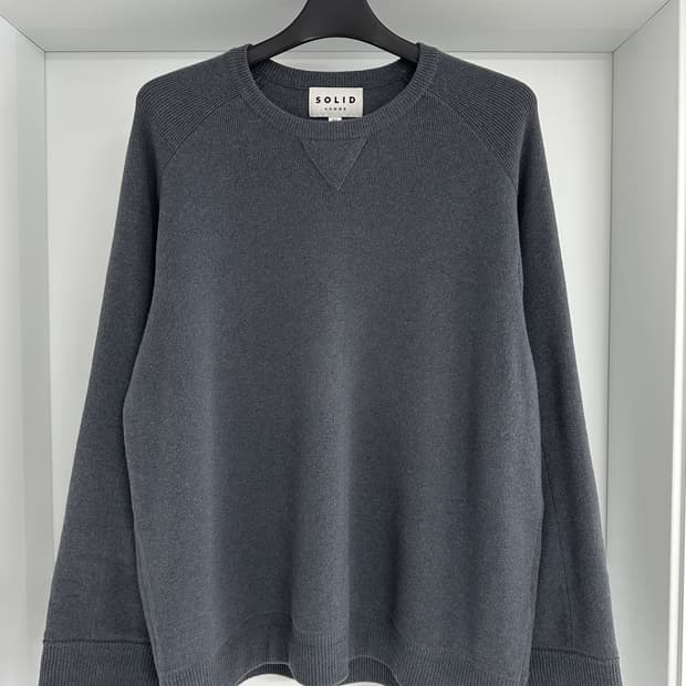 [솔리드옴므]  남성 100% 캐시미어 니트