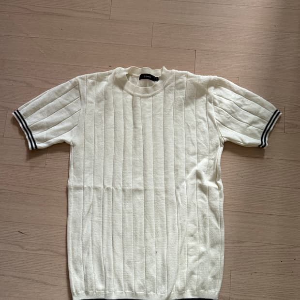 머슬핏 니트 반팔 L 