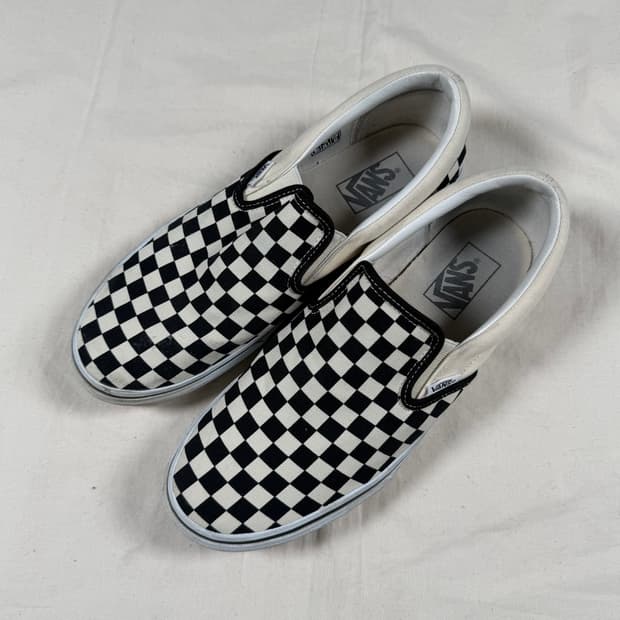 반스 체커보드 슬립온 스니커즈 운동화 265