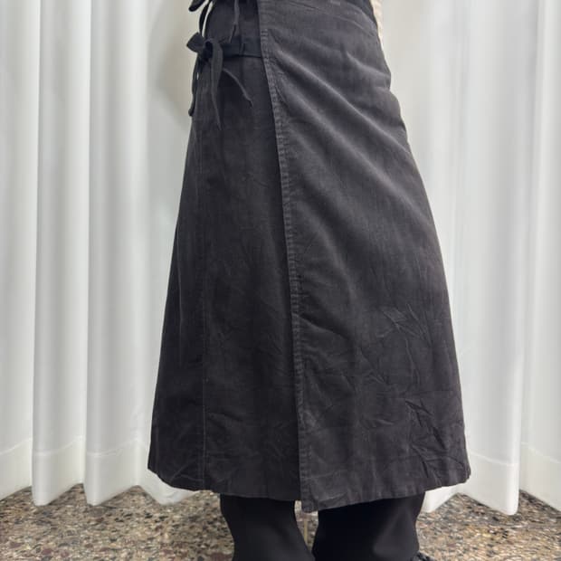 corduroy wrap skirt