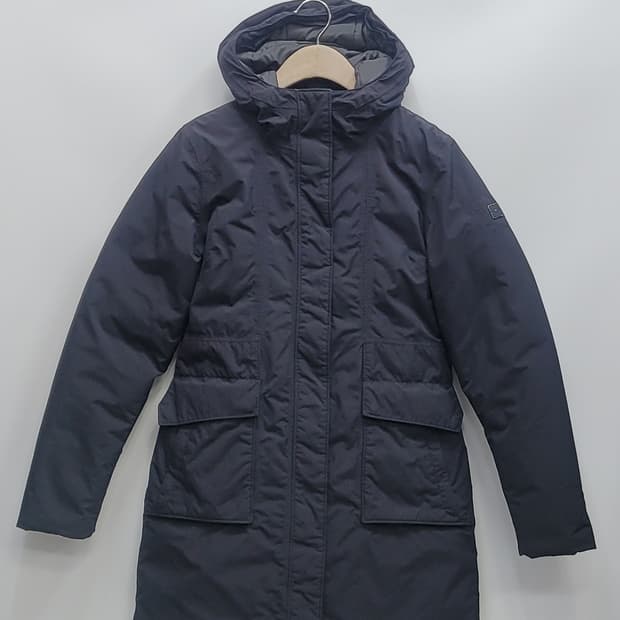 노스페이스 하이벤트 후드 구스 다운 패딩 자켓 / 여 S 블랙
