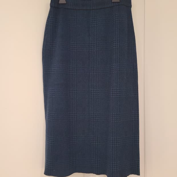 셀럽샵 니트 밴딩 롱스커트