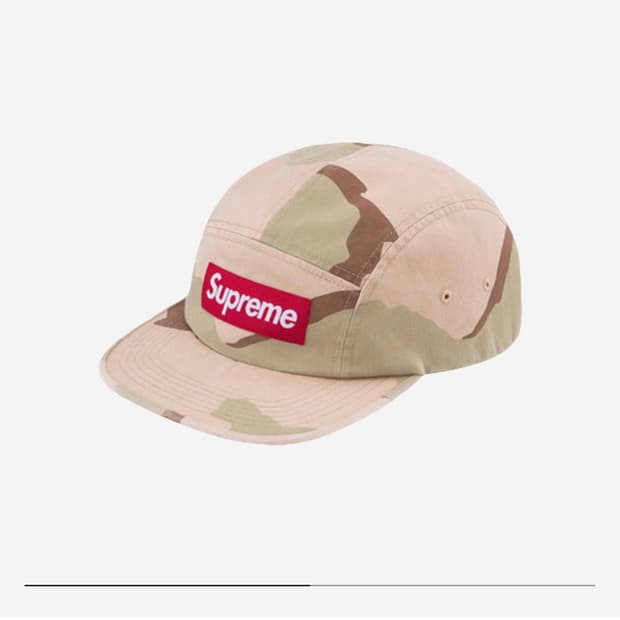 Supreme Washed Chino Twill Camp Cap
