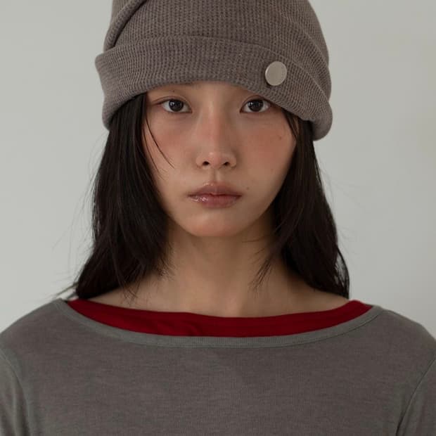 온스카 헤어밴드&비니 코코아