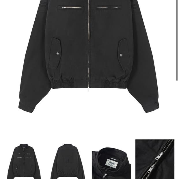 인세인개러지 해링턴자켓 블랙 2사이즈