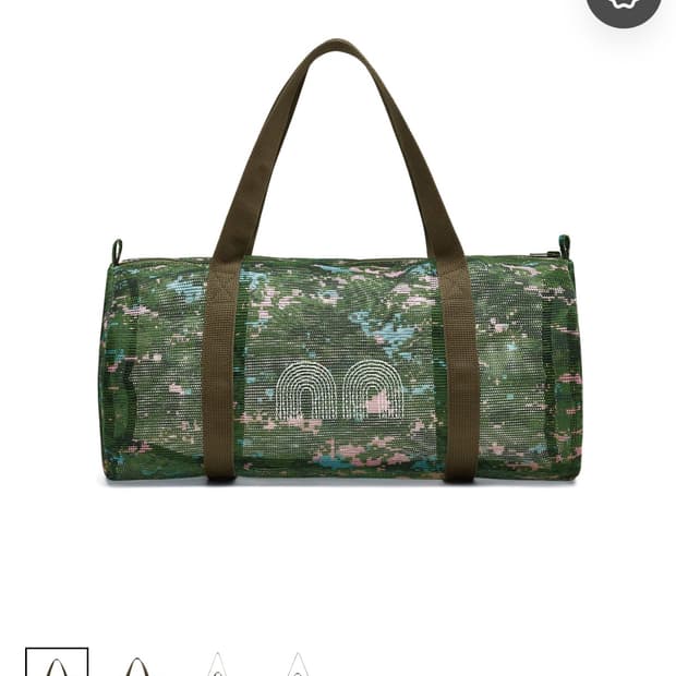 낫뉴 Mesh Boston Bag Pink Camo