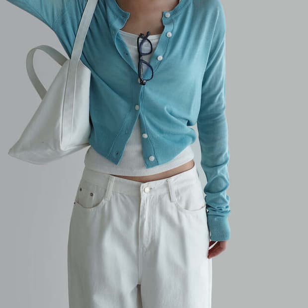 라룸 린넨가디건(소라) 새상품