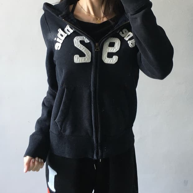 아베크롬비 넘버로고 후드집업