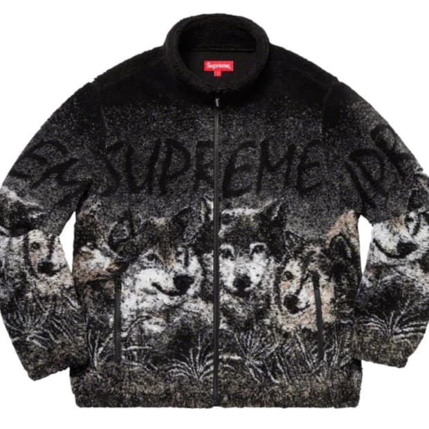 슈프림 울프 후리스 자켓
