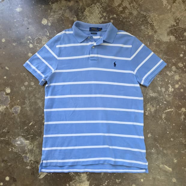 L) 폴로 랄프로렌 스트라이프 반팔 카라티 카라티셔츠