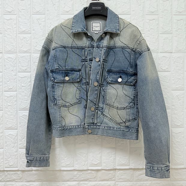 (18FW) 우영미  물결 데님 자켓(46 4장일괄 구매시 이상품 드립니