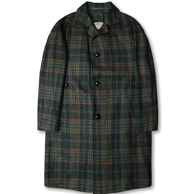 아쿠아스큐텀 [Aquascutum] 빈티지 체크 헤리티지 나그랑 코트