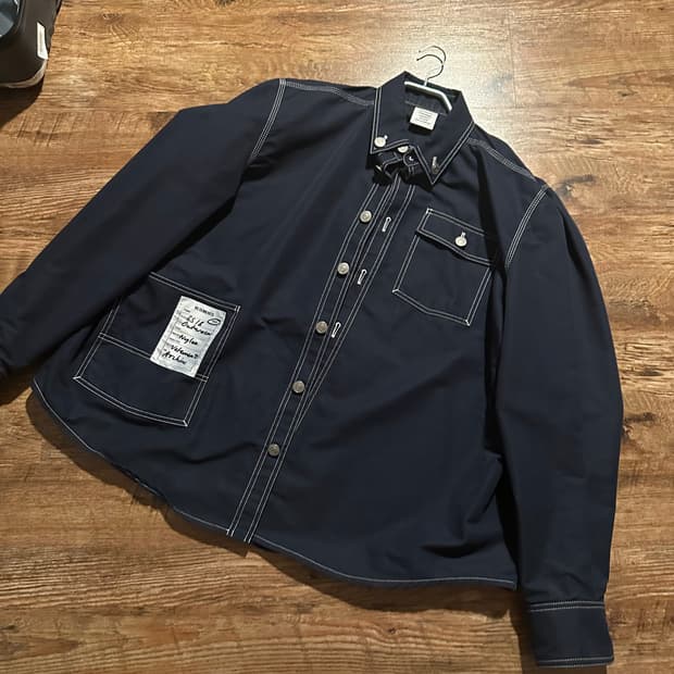 [XS] 베트멍 18ss 데님워크셔츠 네이비 블루