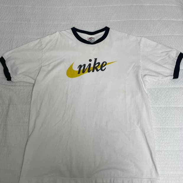 90s 나이키 링거티 L USA nike 스우시 로고 ringer tee
