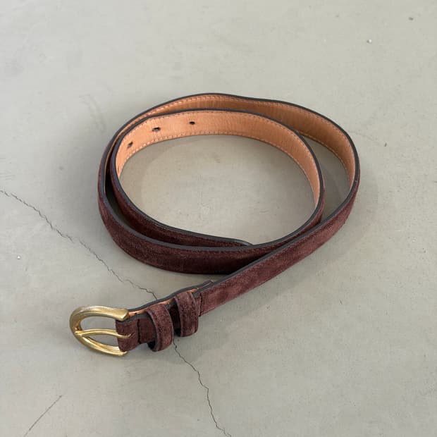 Vintage suede belt