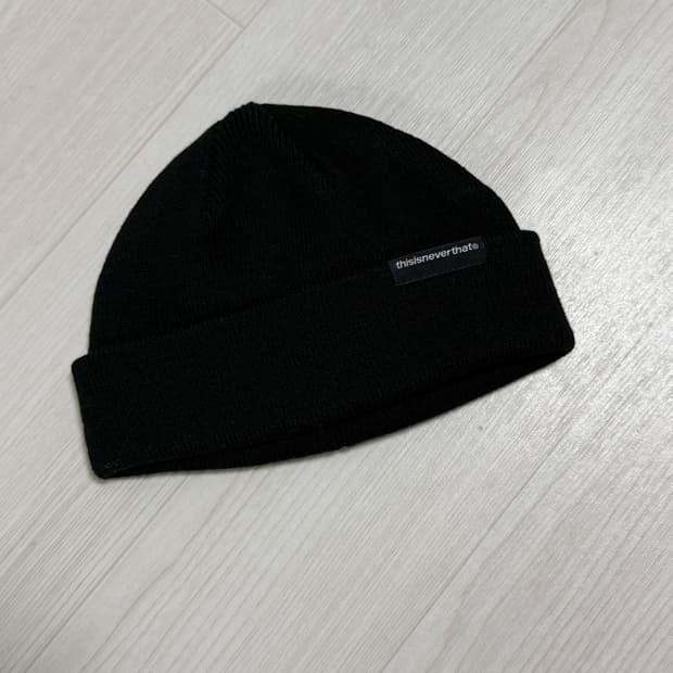 디스이즈네버댓 sp로고 투웨이 비니 블랙