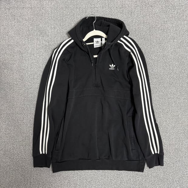 아디다스 파이어버드 반집업 후드 아노락 블랙 2XL