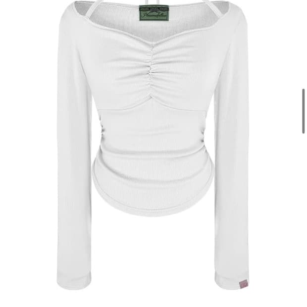 플리즈노팔로우 Jiselle Strap Shirring Top