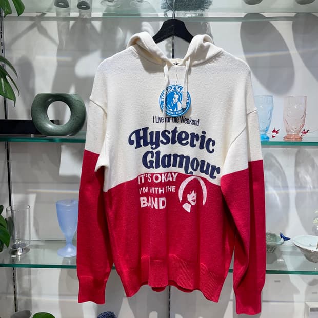 히스테릭글래머 I live for the weekend hoodie