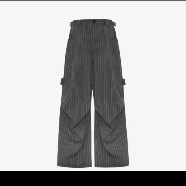 [2] 카미엔 247 올 데이 배기 팬츠 스트라이프 그레이