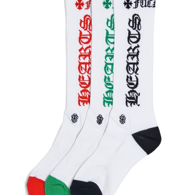 크롬하츠 ch 로고 양말 그린