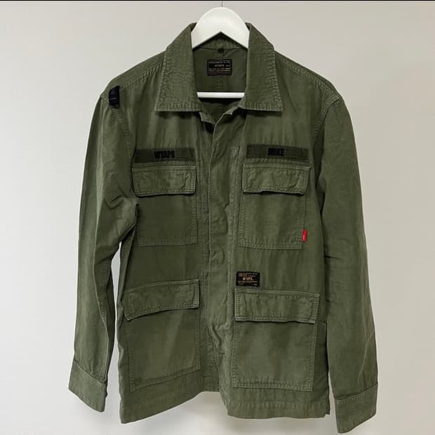 더블탭스 15SS L/S 정글 셔츠 올리브