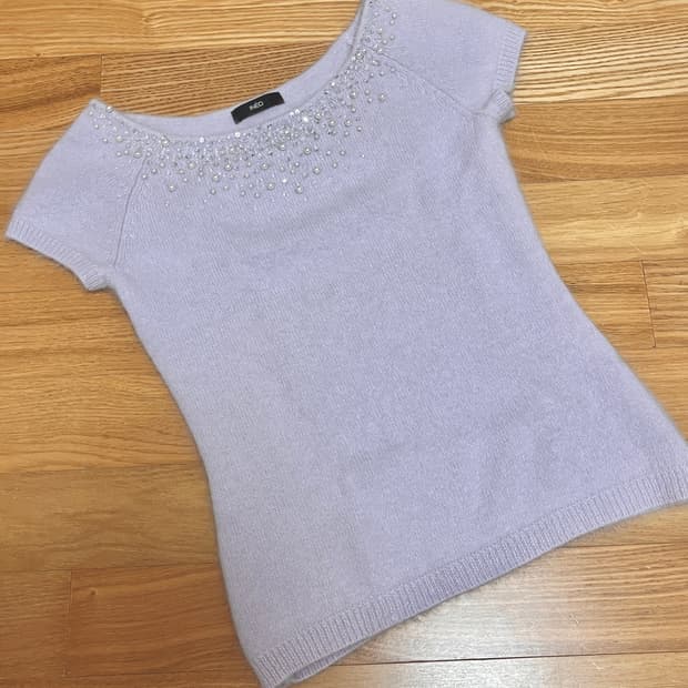 빈티지 모헤어 비즈 니트