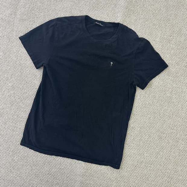 L 게스 자수 크루넥 티셔츠 0416D