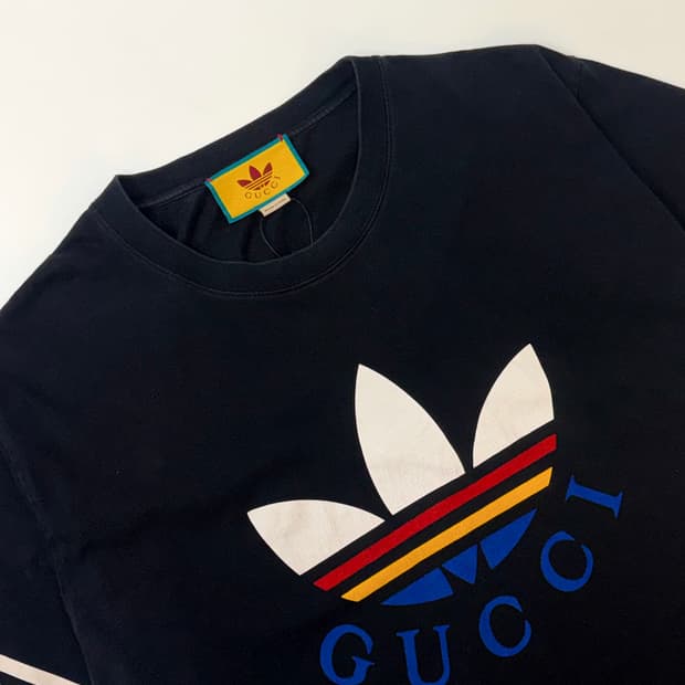 Gucci x Adidas 구찌 x 아디다스 로고 프린팅 반팔 티셔츠