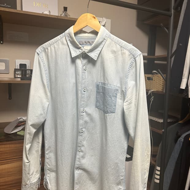 시리즈 남성 연청 워싱 데님 셔츠(100)   