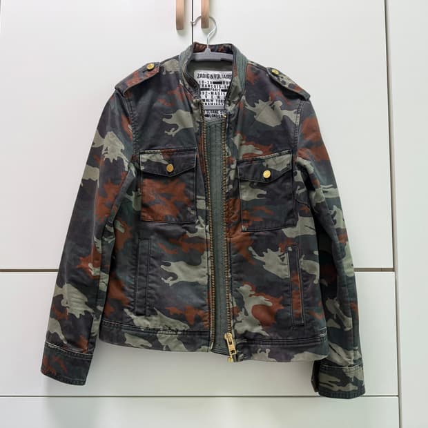 Zadig&Voltaire 카모 자켓 쟈딕앤볼테르