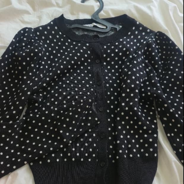 Zara 도트 가디건 m