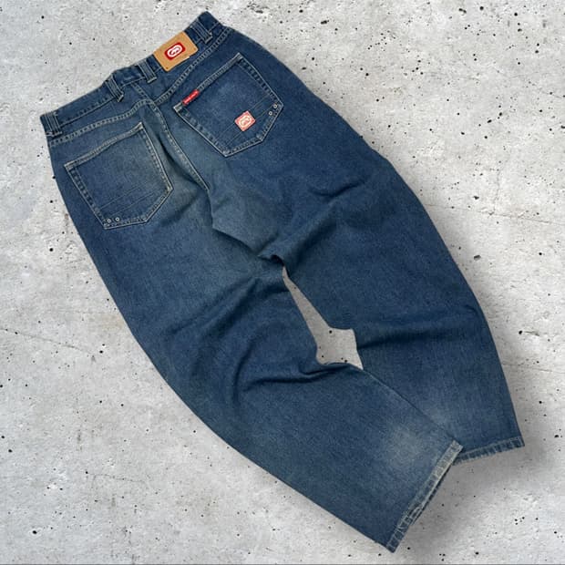 [36] 에코언리미티드 와이드 데님 청바지 팬츠 D20