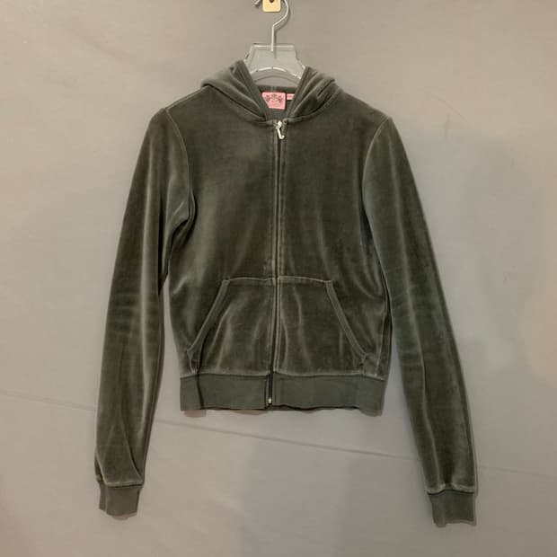 M 쥬시꾸뛰르 벨벳 벨루어 Y2K 후드집업