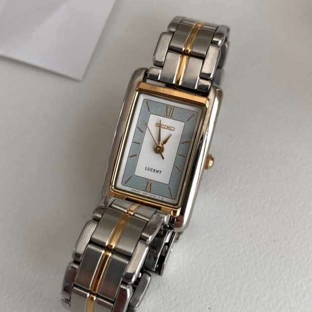 Seiko 세이코 lucent 루센트 스퀘어 쿼츠 레이디스