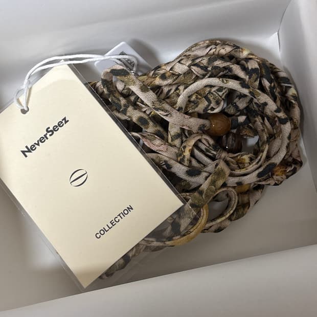 Neverseez 수제 짜임 매듭 벨트