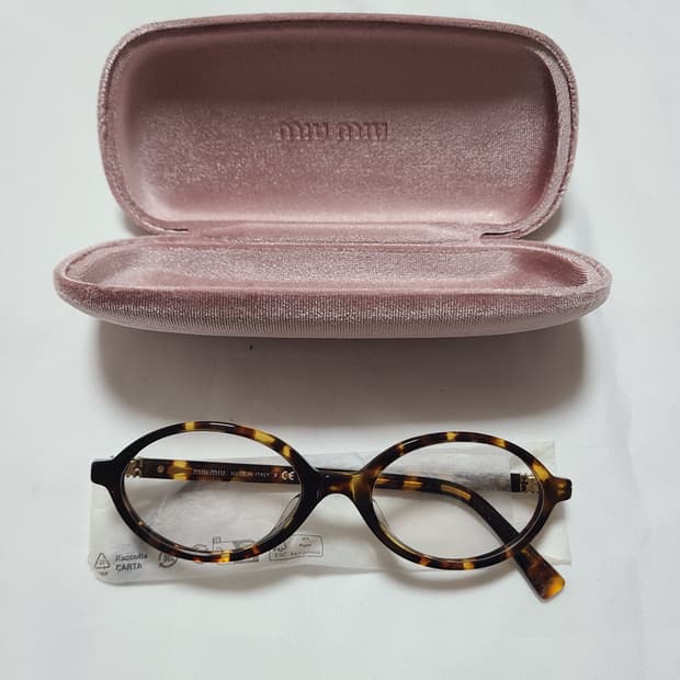 미우미우 리가드 선글라스 블루 렌즈 허니 톨토이즈쉘 아세테이트 얼터너티브