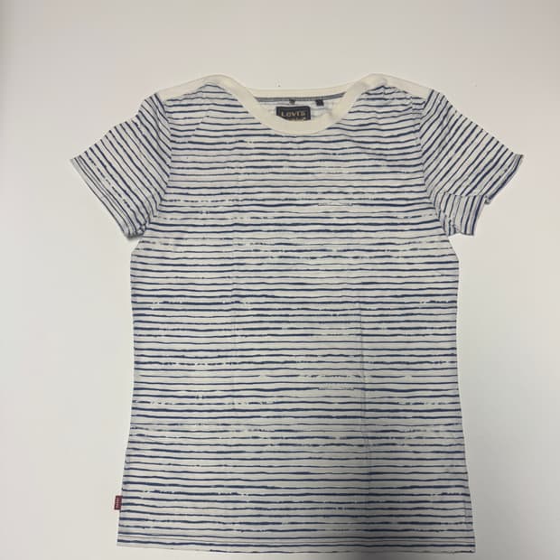 희귀!! 리바이스 퍼플탭 스트라이프 반팔 티셔츠 M
