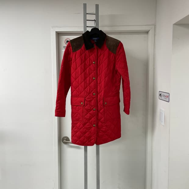 폴로 랄프로렌 레드 롱 퀄팅 자켓 XL16(W)