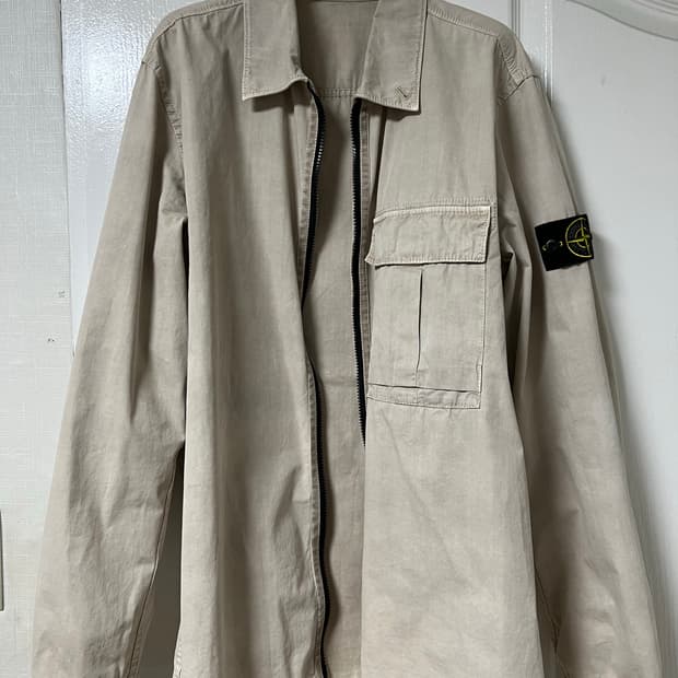 스톤아일랜드 코튼집업 오버셔츠 