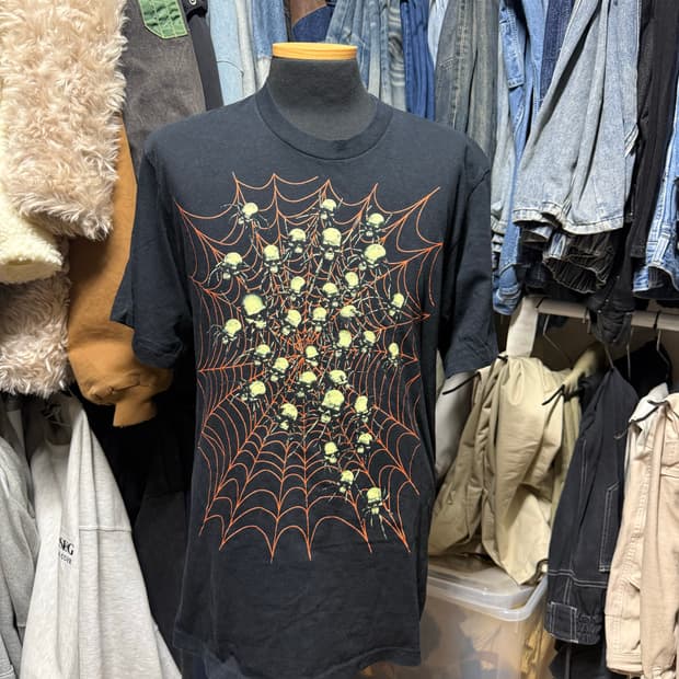 [M] Y2K 빈티지 펑크 해골 티셔츠