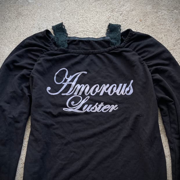 (Unknown)lace shoulder sleeve t