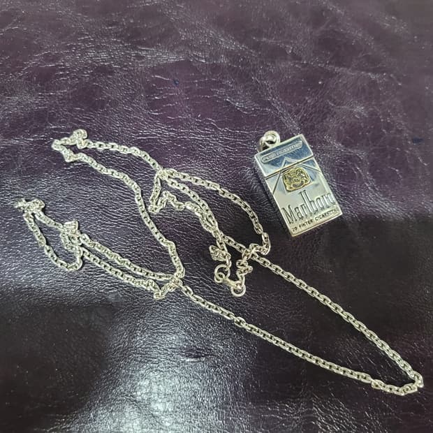 케이스 실버 은 목걸이