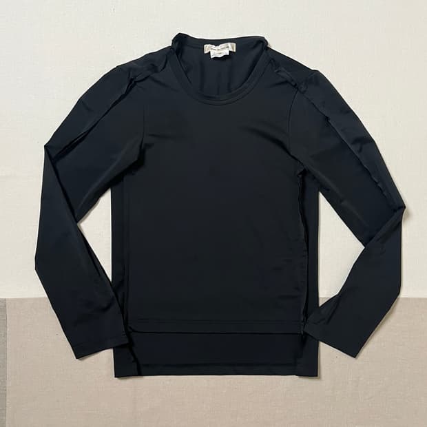 꼼데가르송 폴리 인사이드아웃 롱슬리브 comme des garcons