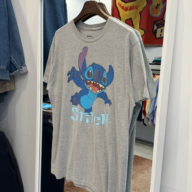 Disney 디즈니 스티치 카툰 반팔 티셔츠