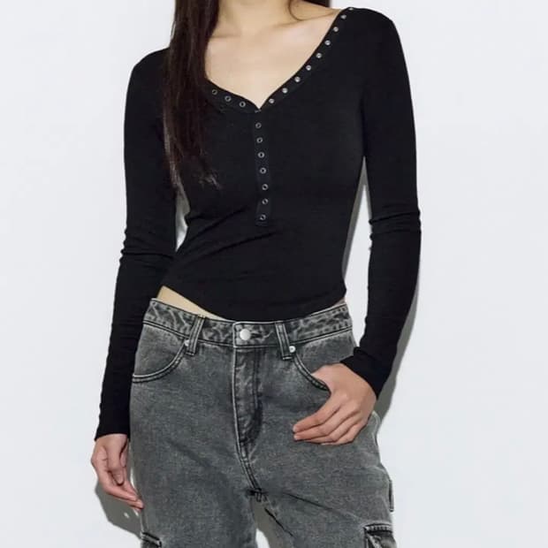 헬레네파리스 스냅 롱슬리브